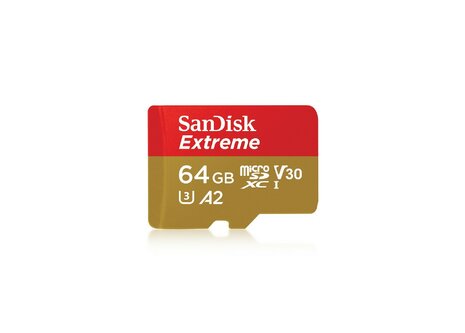 SanDisk Extreme micro SDXC 64GB karta + adaptér