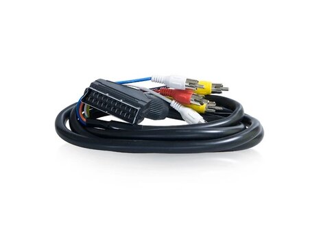 Kábel Scart-6x Cinch (3xCinch IN + 3xCinch OUT)