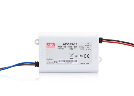 LED PS12V25WIP30 MeanWell nap. zdroj 12V,25W, APV