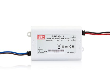 LED PS12V35WIP30 MeanWell nap. zdroj 12V,35W, APV