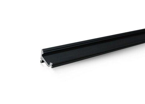 Lišta L CC15 30°/60° pre LED pásy, čierna,1m