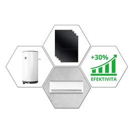 Ohrev vody na fotovoltiku + klimatizácia 5kW
