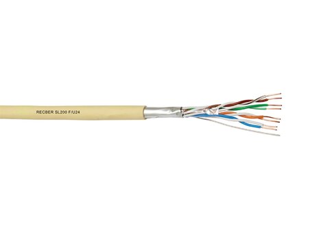 RECBER SL200 F/U24 PE Cat.5e F/UTP 4x2x24AWG 10m