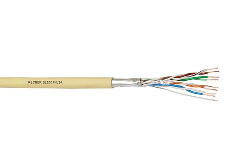 RECBER SL200 F/U24 PE Cat.5e F/UTP 4x2x24AWG 305m