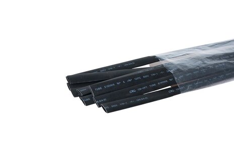 Zmršťovacie bužírky 8,0mm čierne 1m (10ks)